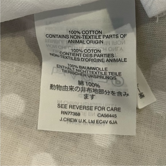 J.CREW white Swiss dot top - Picture 8 of 9